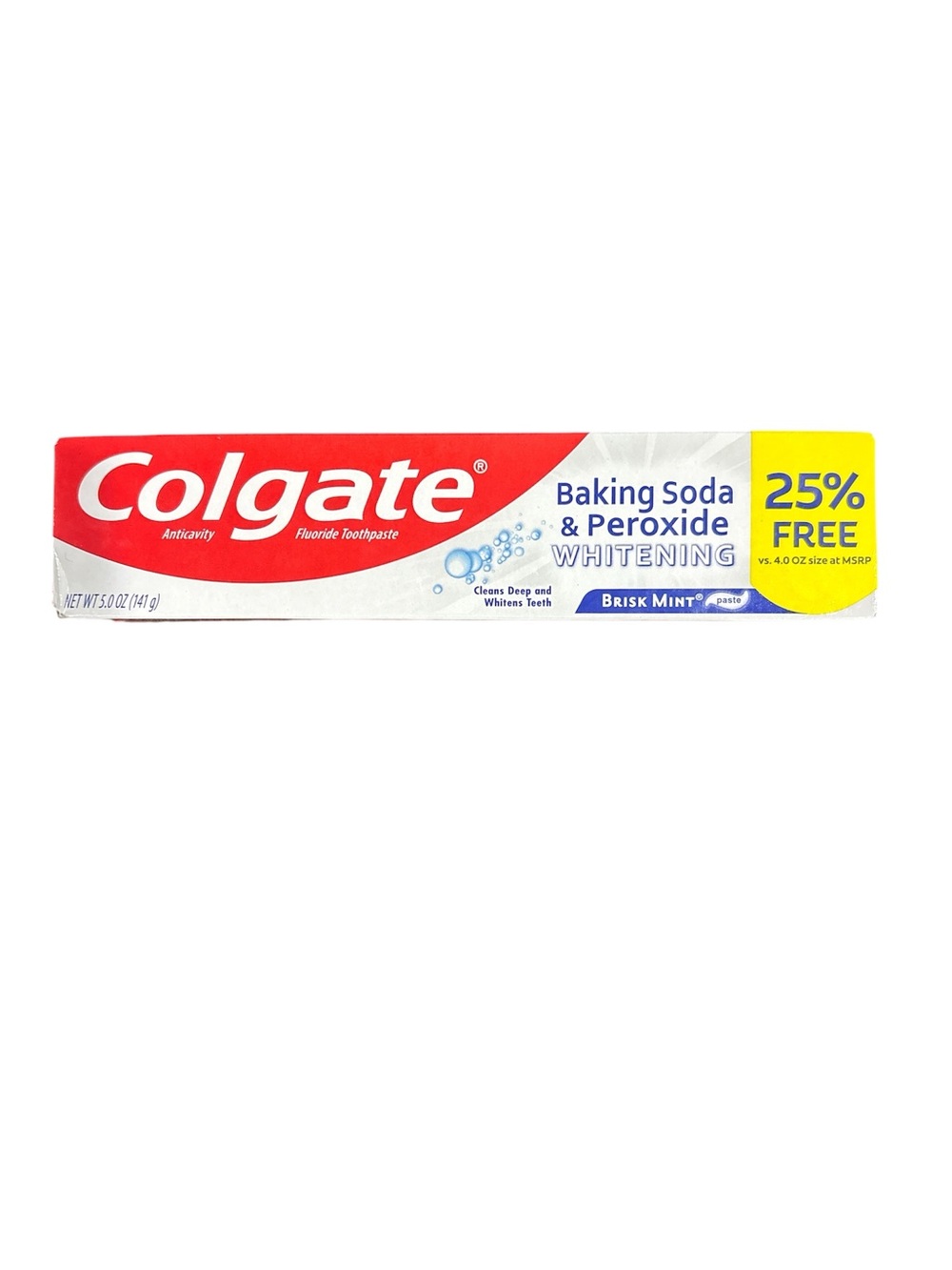 Colgate Baking Soda & Peroxide Whitening Toothpaste - Brisk Mint (White/Red)